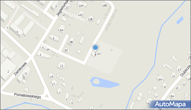 Bielsk Podlaski, Jagiellońska, 8, mapa Bielsk Podlaski