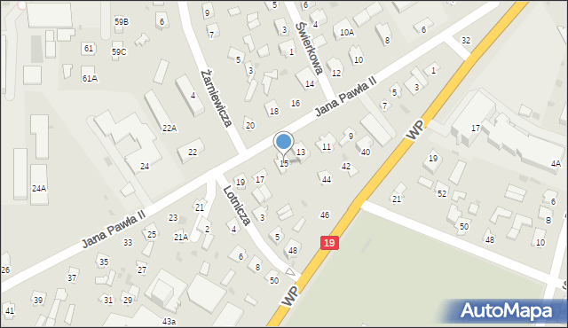 Bielsk Podlaski, Jana Pawła II, 15, mapa Bielsk Podlaski