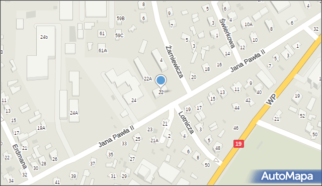 Bielsk Podlaski, Jana Pawła II, 22, mapa Bielsk Podlaski