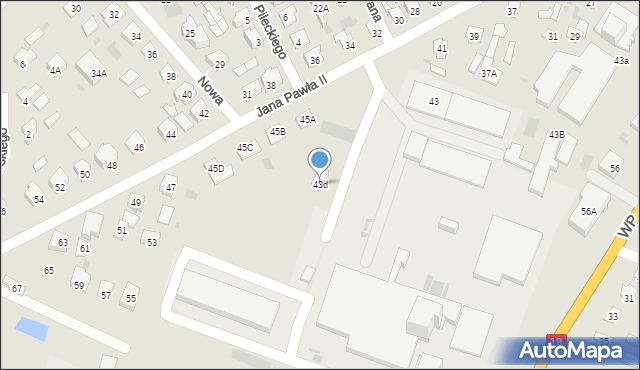 Bielsk Podlaski, Jana Pawła II, 43d, mapa Bielsk Podlaski