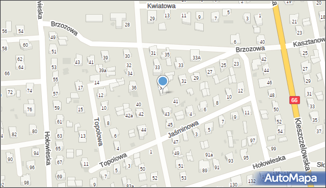 Bielsk Podlaski, Jarzębinowa, 39, mapa Bielsk Podlaski