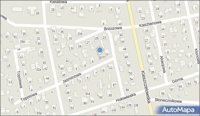 Bielsk Podlaski, Jaśminowa, 10, mapa Bielsk Podlaski