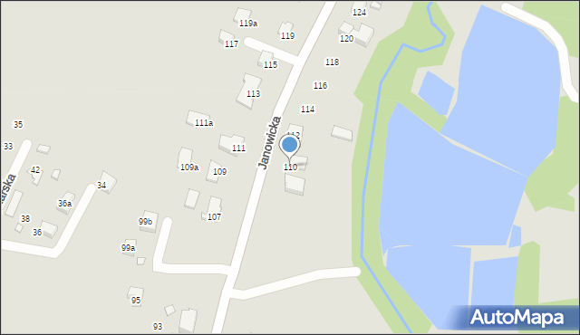 Bielsko-Biała, Janowicka, 110, mapa Bielsko-Białej