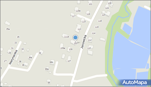 Bielsko-Biała, Janowicka, 111, mapa Bielsko-Białej