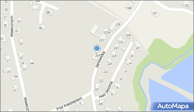 Bielsko-Biała, Janowicka, 219, mapa Bielsko-Białej