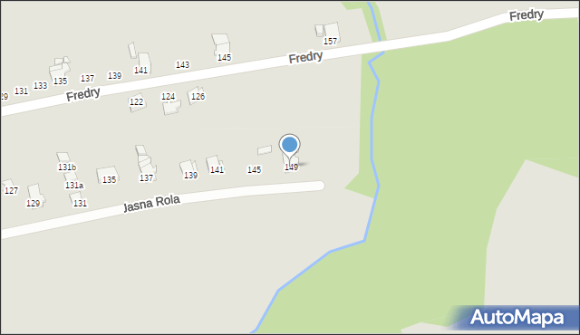 Bielsko-Biała, Jasna Rola, 149, mapa Bielsko-Białej