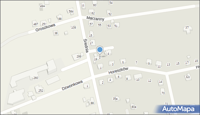 Bielsko-Biała, Jankiela, 2, mapa Bielsko-Białej