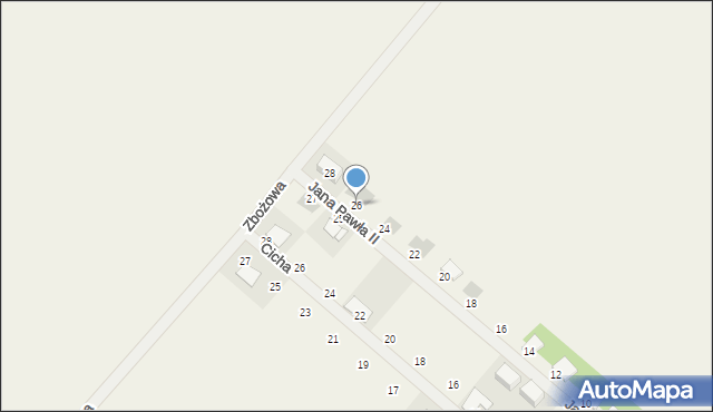 Bierawa, Jana Pawła II, 26, mapa Bierawa