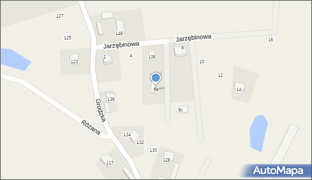 Bierkowo, Jarzębinowa, 6a, mapa Bierkowo