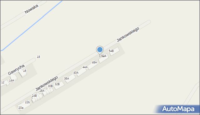 Biernatki, Jankowskiego Stanisława, 50B, mapa Biernatki