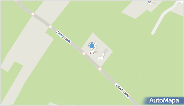 Bieruń, Jaworowa, 171, mapa Bieruń