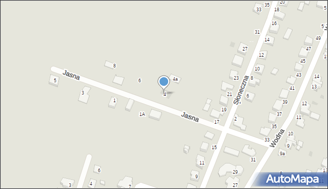 Bierutów, Jasna, 4, mapa Bierutów