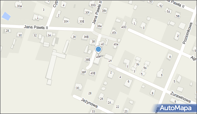 Bilcza, Jana Pawła II, 40F, mapa Bilcza