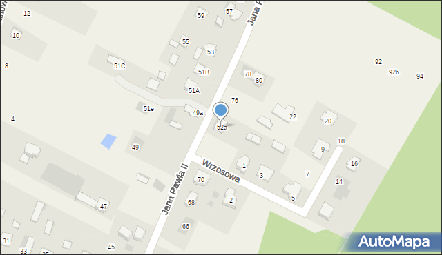 Bilcza, Jana Pawła II, 52a, mapa Bilcza