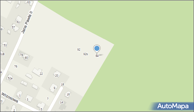 Bilcza, Jana Pawła II, 94, mapa Bilcza