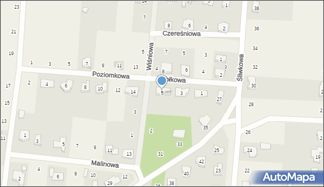 Biskupice, Jabłkowa, 5, mapa Biskupice