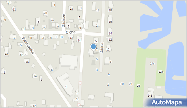 Błonie, Jasna, 7, mapa Błonie