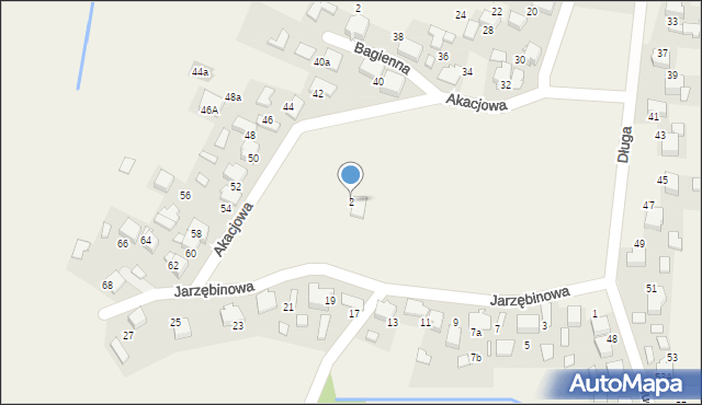 Bobrek, Jarzębinowa, 2, mapa Bobrek