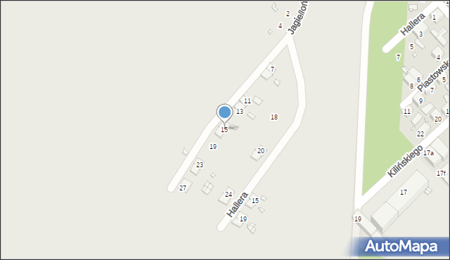 Bogatynia, Jagiellońska, 15, mapa Bogatynia