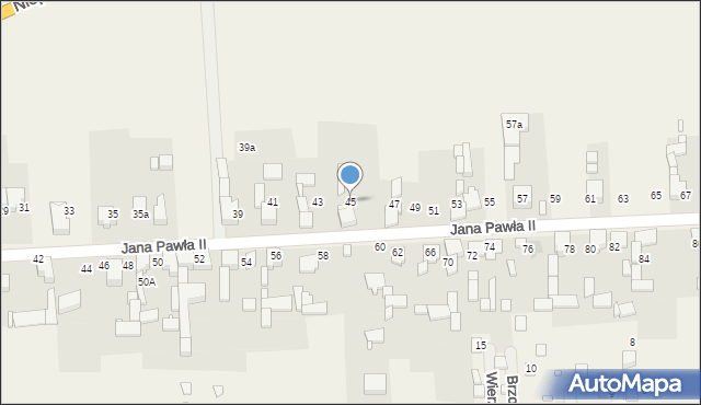 Boguchwałowice, Jana Pawła II, 45, mapa Boguchwałowice
