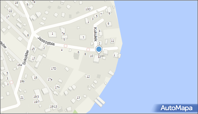 Boguchwałowice, Jastrzębia, 12, mapa Boguchwałowice