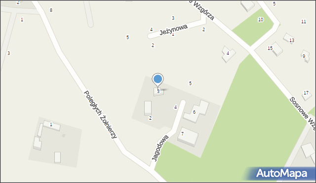 Bojano, Jagodowa, 3, mapa Bojano