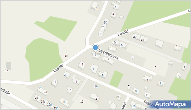 Bojano, Jarzębinowa, 2, mapa Bojano
