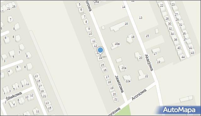 Bolesławice, Jaworowa, 14, mapa Bolesławice