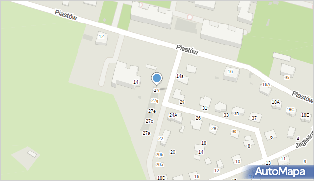 Bolesławiec, Jagiellonów, 27i, mapa Bolesławca