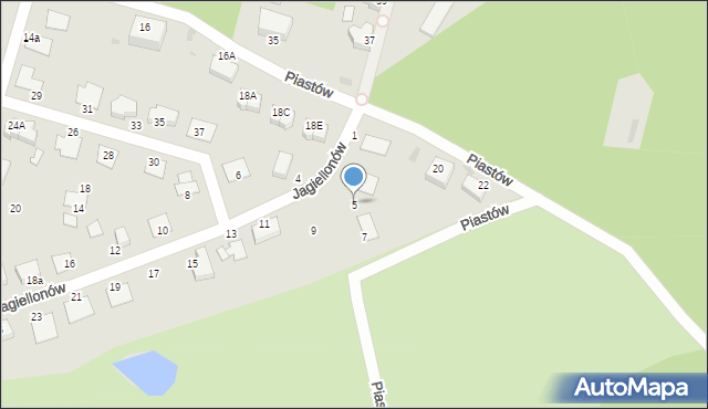 Bolesławiec, Jagiellonów, 5, mapa Bolesławca