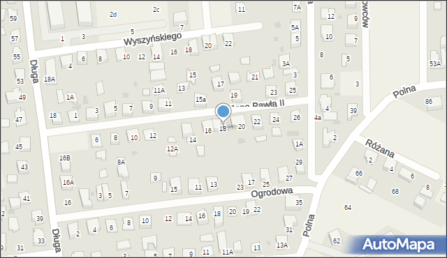 Bolszewo, Jana Pawła II, 18, mapa Bolszewo