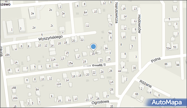 Bolszewo, Jana Pawła II, 21, mapa Bolszewo