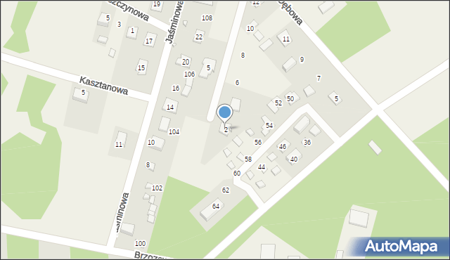 Borków, Jaworowa, 2, mapa Borków