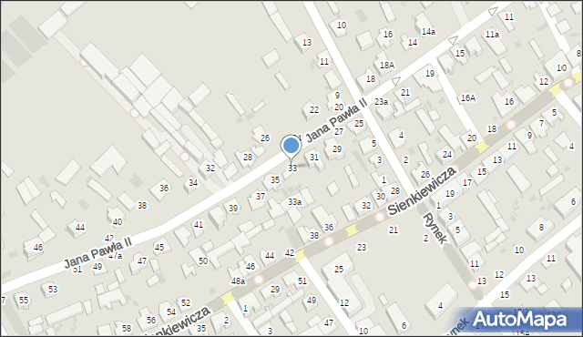 Brańsk, Jana Pawła II, 33, mapa Brańsk