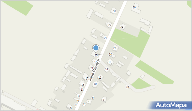 Brańszczyk, Jana Pawła II, 25, mapa Brańszczyk