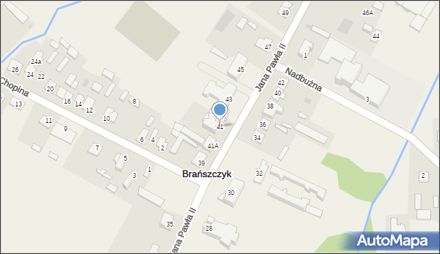 Brańszczyk, Jana Pawła II, 41, mapa Brańszczyk