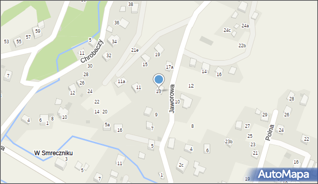 Brenna, Jaworowa, 13, mapa Brenna