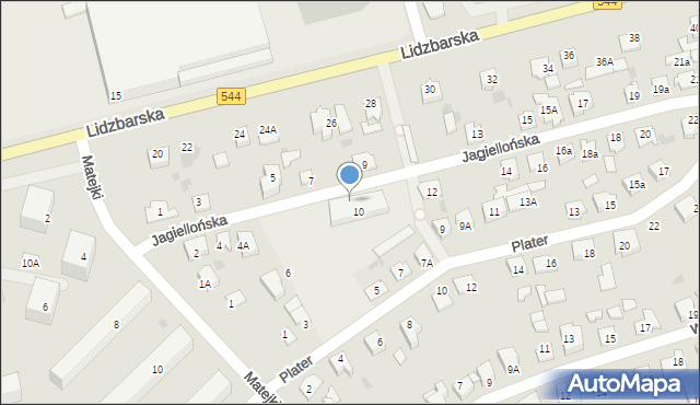 Brodnica, Jagiellońska, 8, mapa Brodnica