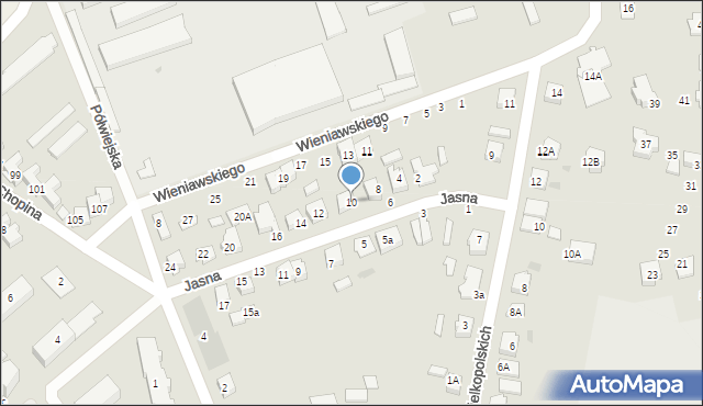 Brodnica, Jasna, 10, mapa Brodnica