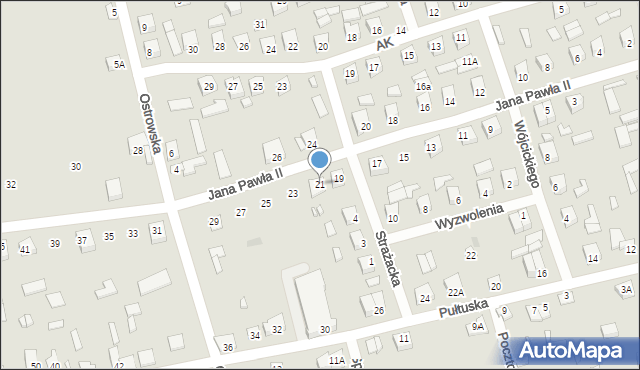 Brok, Jana Pawła II, 21, mapa Brok