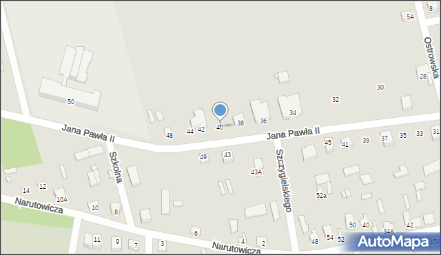 Brok, Jana Pawła II, 40, mapa Brok