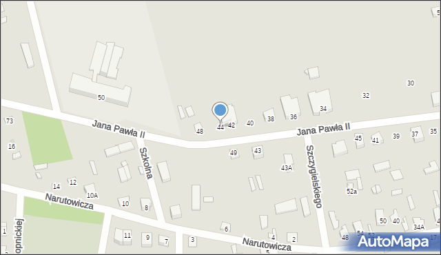 Brok, Jana Pawła II, 44, mapa Brok