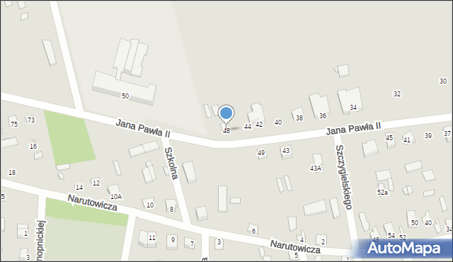Brok, Jana Pawła II, 48, mapa Brok