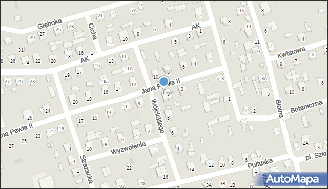 Brok, Jana Pawła II, 7, mapa Brok