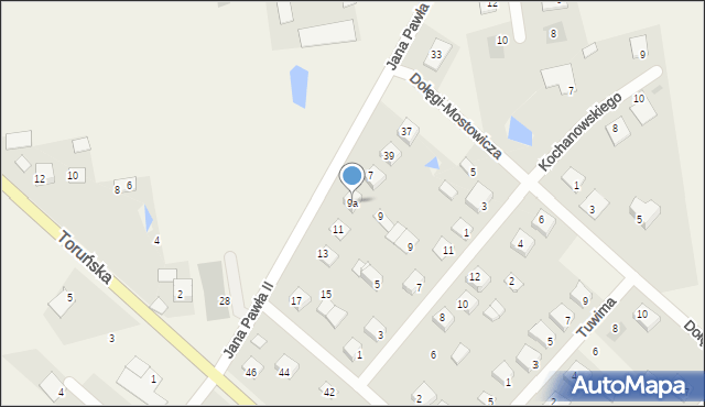 Brudzeń Duży, Jana Pawła II, 9a, mapa Brudzeń Duży