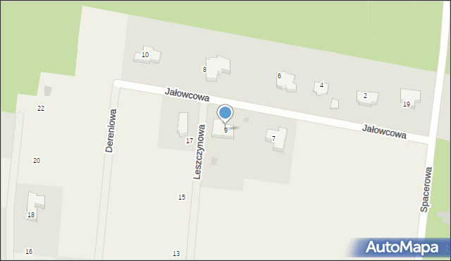 Brwilno, Jałowcowa, 9, mapa Brwilno