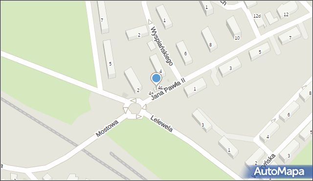 Brzeg Dolny, Jana Pawła II, 4b, mapa Brzeg Dolny