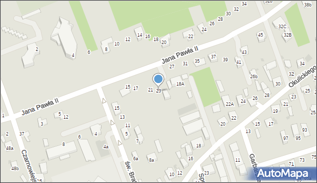 Brzesko, Jana Pawła II, 23, mapa Brzesko