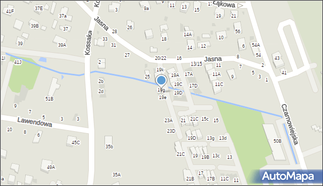 Brzesko, Jasna, 19f, mapa Brzesko