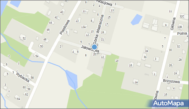 Brzeźce, Jałowcowa, 10, mapa Brzeźce